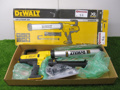 Reconditioned Boxed DeWalt 18v Cordless Caulk Gun, Model DCE580. Battery Not Included.