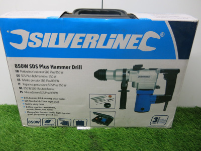 Silverline 850w SDS Plus Hammer Drill Set, Model 633821.