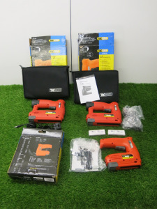 3 x Assorted Tacwise Cordless Staple/Nail Guns to Include: 2 x 12 v Staple/Nail Gun, Model 53-13EL & 1 x 4v Staple/Nail Gun, Model 53-13EL.