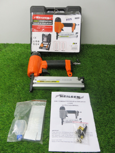 Nielsen 2 In 1 Combination Pneumatic Nailer & Stapler Kit, Model CT0058.