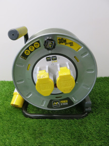 Masterplug 30m Site Cable Reel, 110V.