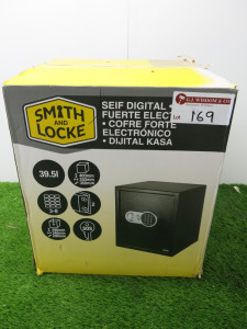 Smith & Locke Digital Safe, Size H39 x W35 x D29cm.