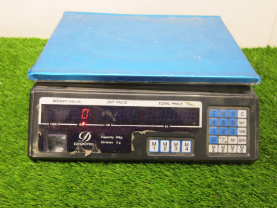 Dahongying Electronic Scales, Model ASC-868, Capacity 40kg.