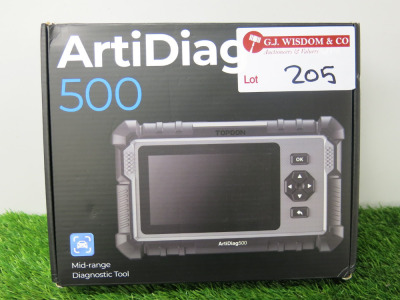 Boxed Topdon Artidiag 500 Car Diagnostic Scan Tool.