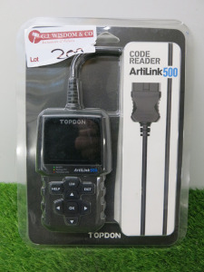 Packaged Topdon Artilink 500 Code Reader.