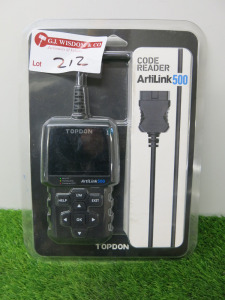 Packaged Topdon Artilink 500 Code Reader.