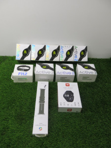 10 x Assorted Activity Watches to Include: 1 x Xplora Activity Band, 1 x Samsung Galaxy Fit 2 & 8 x Samsung Galaxy Active 2. Comes with 1 x Google Pixel Watch Band, Size Small. NOTE: watches have not been powered up & condition is therefore unknown.