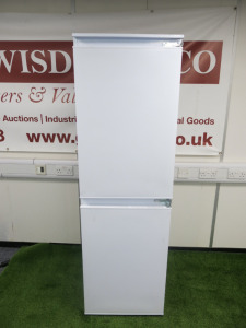 GoodHome Integrated Fridge Freezer, Model GHB15050FFUK. Size 176 x W54 x D53cm. NOTE: door fixings holes have been drilled.