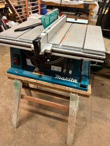 Makita 2704 Portable Table Saw, Serial 91194A, Year 2017.