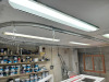 Dust Control Systems Dryback Spraybooth with Overhead Conveyor, Kremlin Air Assisted Sprayer with Hopper, Infrared Heater, Tresells, Paint & Extraction with Spare Fan. NOTE: buyer to make good hole in wall. - 2