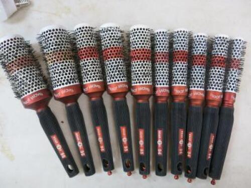 10 x HeatWave Round Brushes. Various Sizes (As Viewed/Pictured)