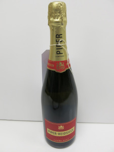 3 x Bottles of Piper Heidsieck Champagne, Eurostar, 75cl.