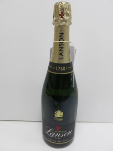 5 x Bottles of Lanson Le Black Label Brut Champagne, 75cl.