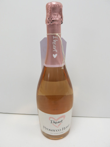 5 x Bottles of I Heart Prosecco Rose, 75cl.
