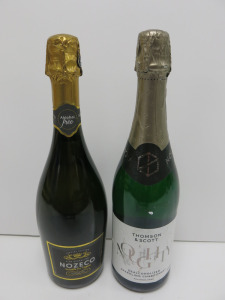 6 x Bottles of Non Alcoholic Sparkling Wine to Include: 2 x Thomson & Scott Noughty & 4 x Nozeco Fine Sparkling, 75cl.