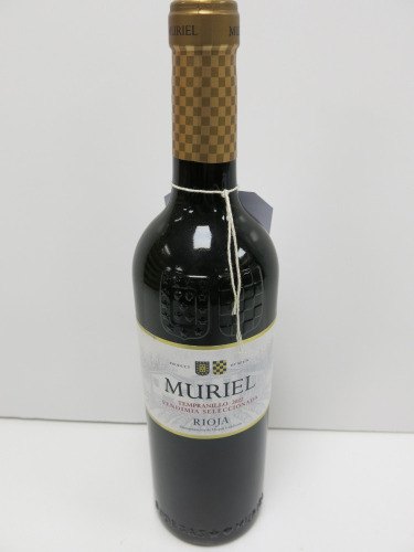 5 x Bottles Muriel Rioja Tempranillo Red Wine, 2022, 75cl.