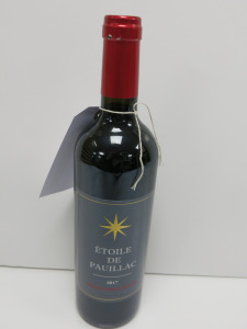 5 x Bottles of Etoile De Pauillac Red Wine, 2017, 75cl.
