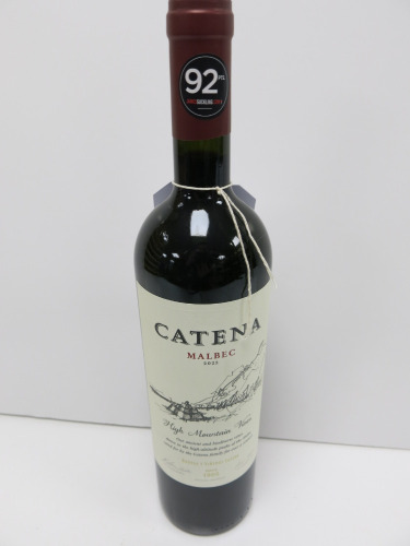 5 x Bottles of Catena Malbec Red Wine, 2022, 75cl.