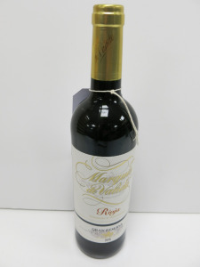 5 x Bottles of Marques de Valido Gran Reseva Rioja Red Wine, 2015, 75cl.