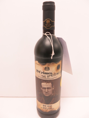 5 x Bottles of 19 Crimes The Uprising Red Wine, 75cl.