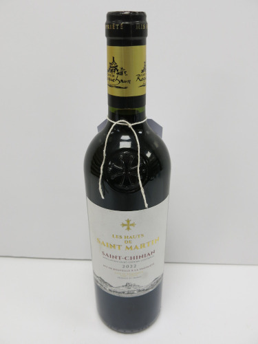 5 x Bottles of Les Hauts De Saint Martin Saint Chinian Red Wine, 2022, 75cl.