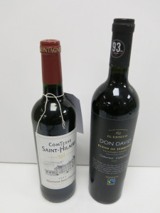6 x Assorted Bottles of Red Wine to Include: 4 x Comtesse Saint Hilaire 2022 & 2 x Don David Cabernet, 75cl.