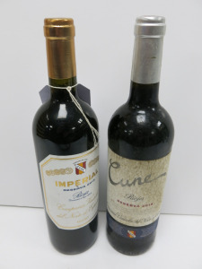 6 x Assorted Bottles of Red Wine to Include: 3 x Imperial Reserva 2018 & 3 x Cune Reserva 2018, 75cl.