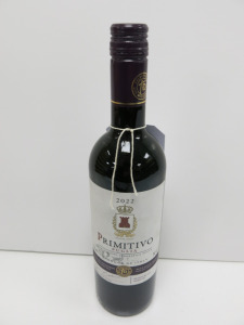 5 x Bottles of Primitivo Puglia Red Wine, 2022, 75cl.