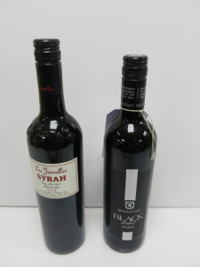 6 x Bottles of Assorted Red Wine to Include: 4 x McGuigan Black Label Shiraz, 2019 & 2 x Les Jamelles Syrah 2021, 75cl.