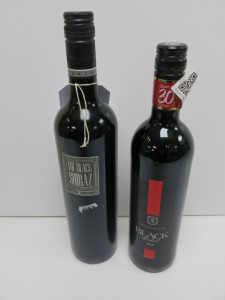6 x Bottles of Assorted Red Wine to Include: 4 x Berton The Black Shiraz 2020 & 2 x McGuigan Black Label Red, 75cl.