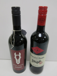 6 x Bottles of Assorted Red Wine to Include: 3 x Camden Park Shiraz 2021 & 3 x Dark Horse Cabernet Sauvignon 2021, 75cl.