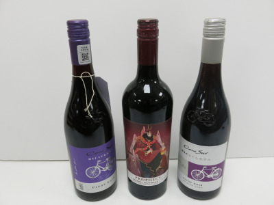 6 x Bottles of Assorted Red Wine to Include: 3 x Cono Sur Bicicleta Pinot Noir 2021 & 3 x Prophecy Cabernet Sauvignon 2019, 75cl.