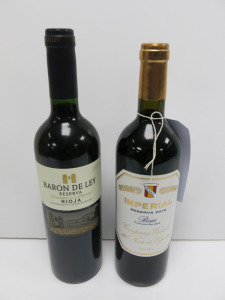 6 x Bottles of Assorted Red Wine to Include: 2 x Imperial Reserva Rioja 2018 & 4 x Baron De Ley Reseva Rioja 2019, 75cl.