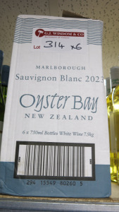 6 x Bottles of Oyster Bay Sauvignon Blanc White Wine, 2023, 75cl.