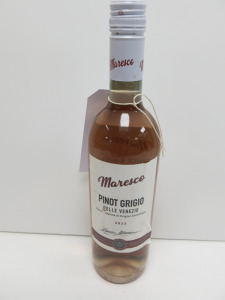 5 x Bottles of Maresco Pinot Grigio Rose Wine 2023, 75cl.