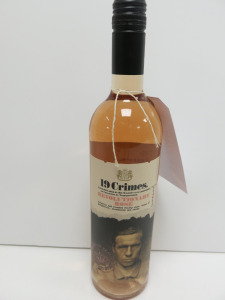 5 x Bottles of 19 Crimes Revolutionary Rose Wine, 75cl.