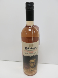 5 x Bottles of 19 Crimes Revolutionary Rose Wine, 75cl.