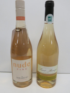 6 x Bottles of Assorted Rose Wine to Include: 3 x Chateau Saint Benezet 2021 & 3 x Mirabeau Nude Pink 2023, 75cl.