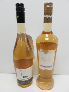 6 x Bottles of Assorted Rose Wine to Include: 4 x I Heart Mediterranean & 2 x Roches De Provence, 75cl.