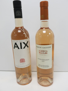 6 x Bottles of Assorted Rose Wine to Include: 4 x Aix Vin De Provence 2023 & 2 x Baron Gassier Cuvee Elegance 2023, 75cl.