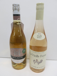 6 x Bottles of Assorted Rose Wine to Include: 4 x Mud House Sauvignon Blanc 2021 & 2 x La Vieille Ferme 2023, 75cl.