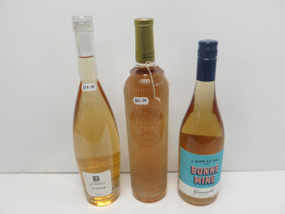 6 x Bottles of Assorted Rose Wine to Include: 2 x Bonne Mine 2021, 2 x Ultimate Provence 2023 & 2 x Chateau Le Negly La Natice 2021, 75cl.
