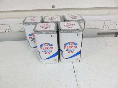 5 x Packs of 4 Bottles Peroni Nastro Azzuro Alcohol Free, 330ml.