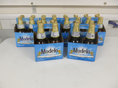 6 x Packs of 4 Bottles Modelo Cerveza Beer, 355ml.
