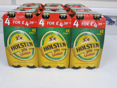 9 x Packs of 4 Bottles Holsten Pils, 275ml.
