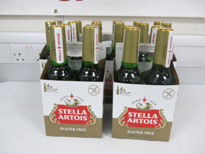 5 x Packs of 4 Bottles Stella Artois, Gluten Free, 330ml..
