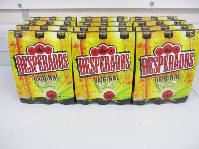 12 x Packs of 3 Bottles of Desperados Beer, 330ml. BBE March 25.