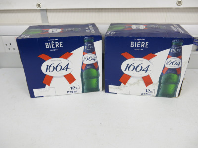 2 x Cases of 12 Bottles of 1664 Beer, 275ml.