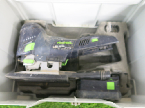 Festool Carvex PCS400EB Battery Operated Jig Saw with Battery In Carry Case. NOTE: requires charger.