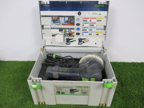 Festool ETS150/3 EQPlus Orbital Sander. Comes with Carry Case & Power Supply.